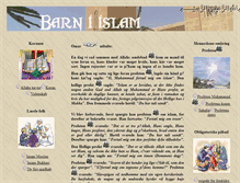 Tablet Screenshot of barn-i-islam.dk